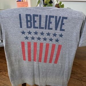 Retro Team USA Olympic Team I Believe That We Will Win Homage T Shirt Large